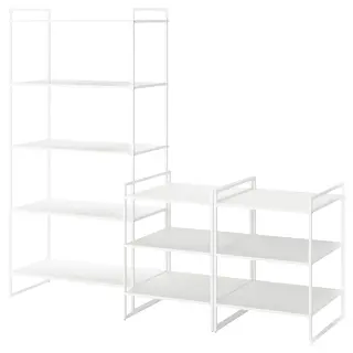 JONAXEL open storage combination, white, 182x51x160 cm