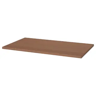 IDÅSEN table top, brown, 120x70 cm