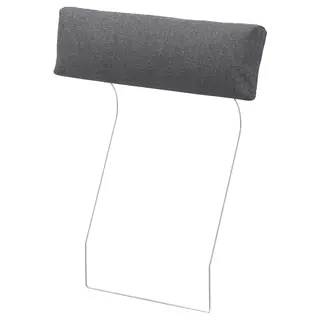 VIMLE cover for headrest, Gunnared medium grey