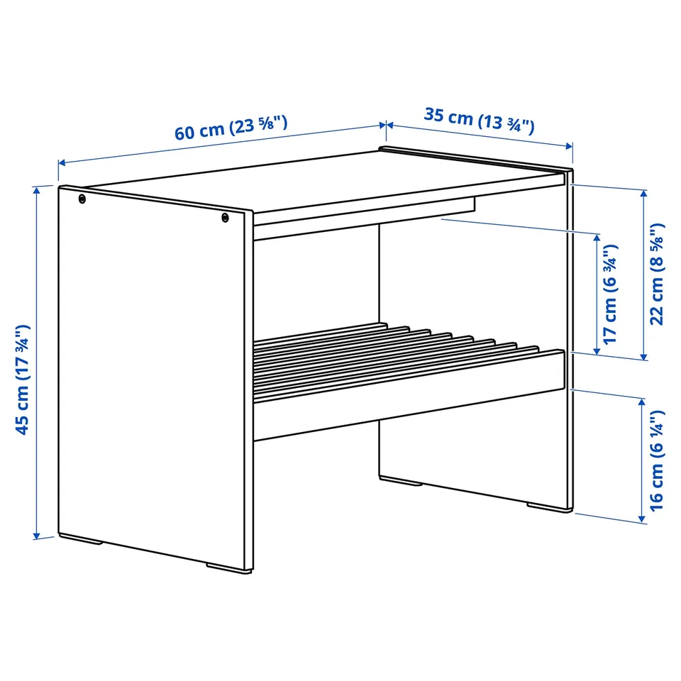 part: RAGGBERG bench with shoe storage