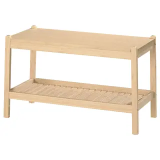 STEGESUND bench, light bamboo, 79x34 cm