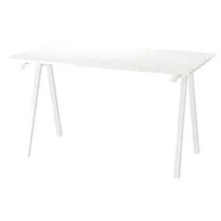 TROTTEN desk, white, 140x80 cm