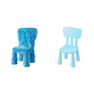 GREJSIMOJS/MAMMUT set: cover for children's chair + children's chair