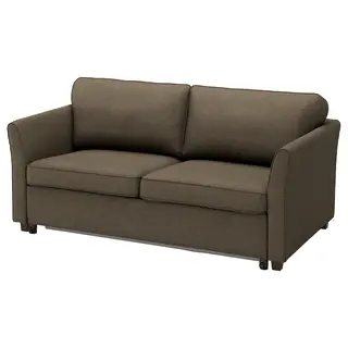 EKHOLMA cover for 2-seat sofa-bed, Kilanda grey-brown