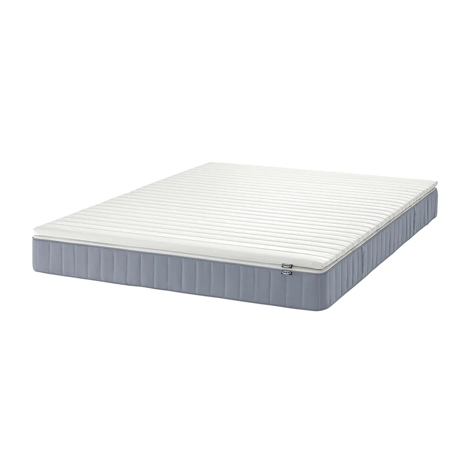 White VESTERÖY foam mattress, rectangular, smooth surface.