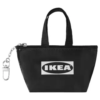KNÖLIG key ring, small black, 9x7 cm