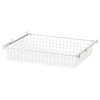 ALTARLIDEN wire basket with pull-out rail, white, 80x62 cm