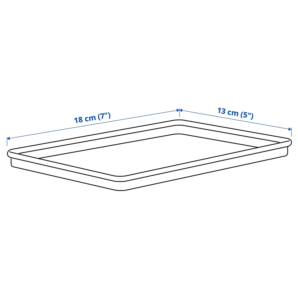 Illustration with measurements for the product: KUGGIS.