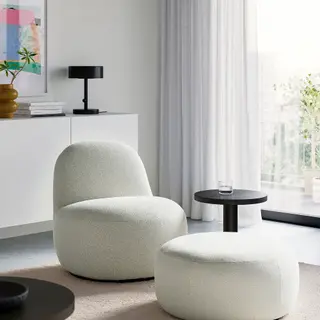 LILLESÄTER Swivel easy chair/pouffe