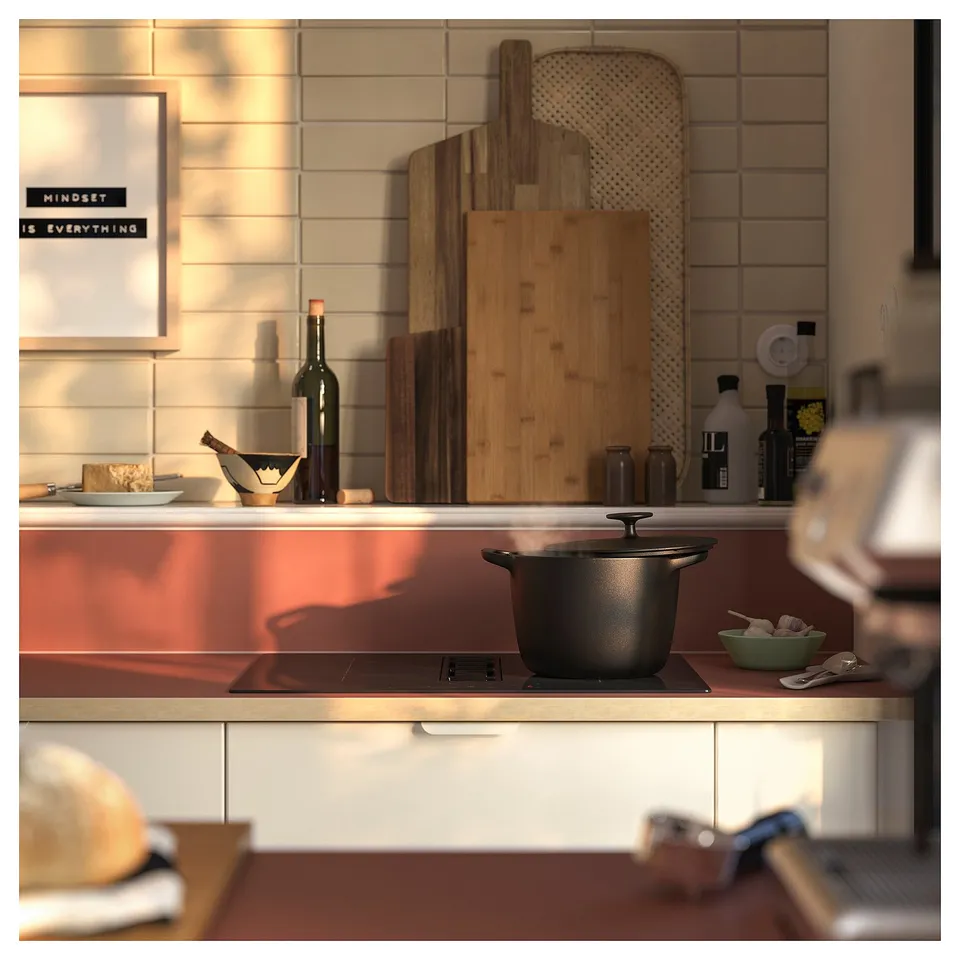 EKBACKEN Worktop, terracotta effect/laminate, 246x2.8 cm