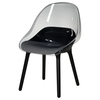 BALTSAR chair, black, Depth 57 x Height 85 x Width 58 cm