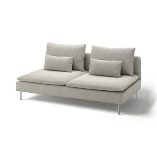 SÖDERHAMN 3-seat section, Viarp beige/brown, Width 186 x Depth 99 x Height 83 cm