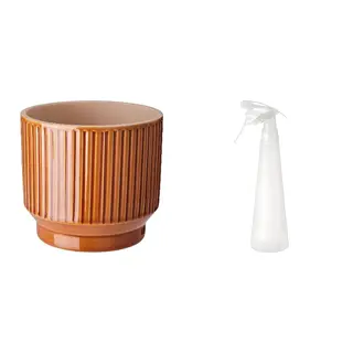 HONUNGSPALM/TOMAT set: plant pot + spray bottle