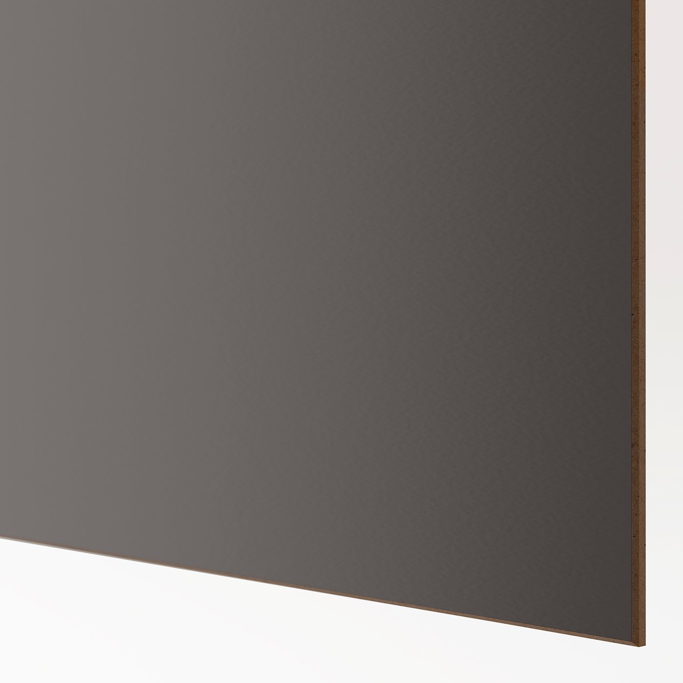 Abstract a modern wardrobe corner. Displaying sleek, light grey sliding doors and sturdy construction, emphasising quality and design.