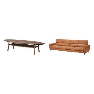 RULLERUM/STOCKHOLM 4-seat sofa w 2 electric recliners/Coffee table