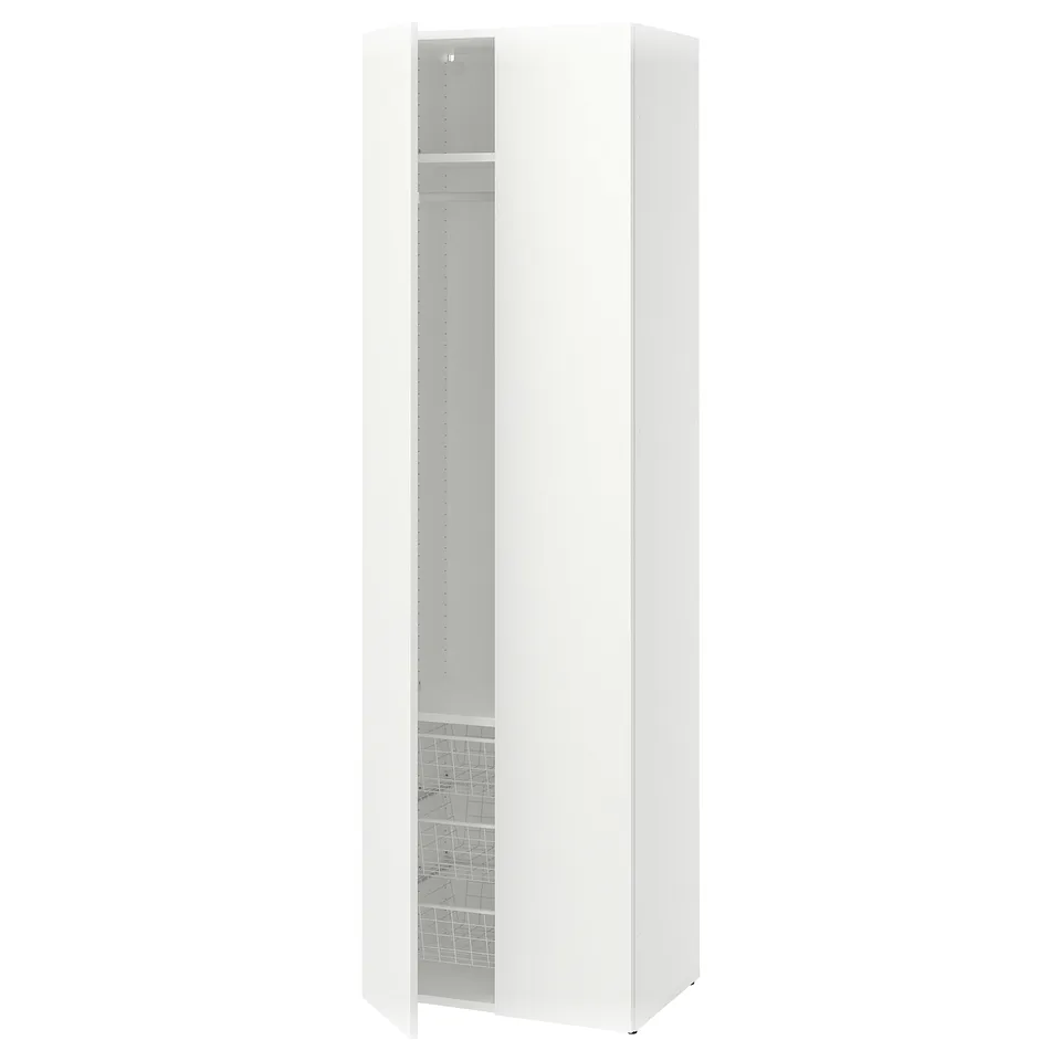 LASTARE Wardrobe combination, white, 60x42x201 cm
