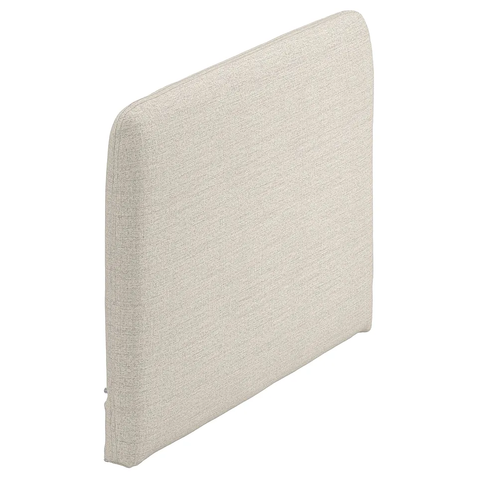 SÖDERHAMN fabric armrest, beige, curved, upholstered.