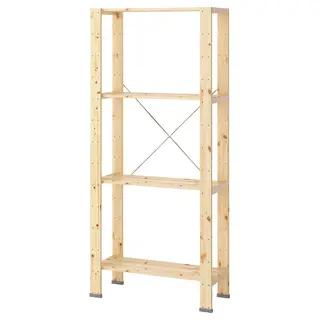 HEJNE 1 section, with end protectors/softwood, 78x31x172 cm