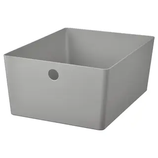 KUGGIS box, light grey, 26x35x15 cm