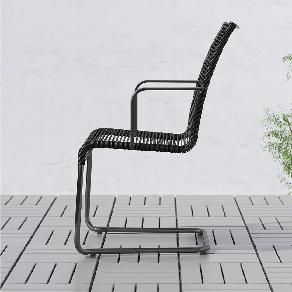 part: VÄSMAN chair with armrests, outdoor