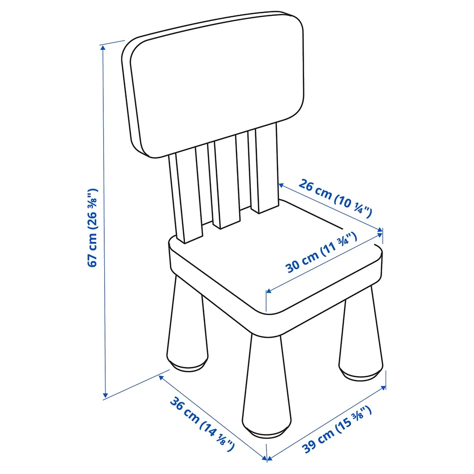 Illustration with measurements for the product: MAMMUT.
