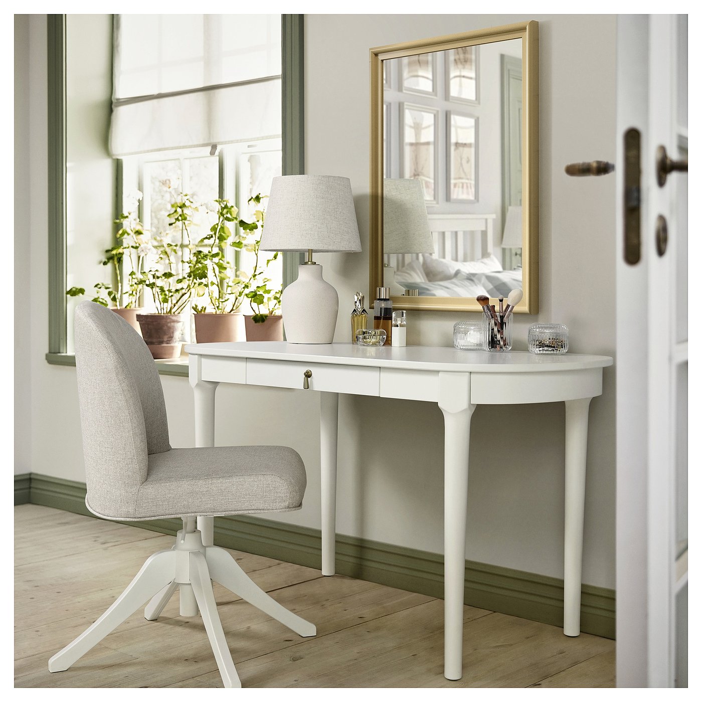 ROSENTORP Desk, white, 120x60 cm