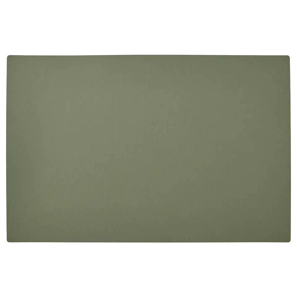 UTSÅDD green rectangular non-slip pet mat, textured surface, durable plastic edges.