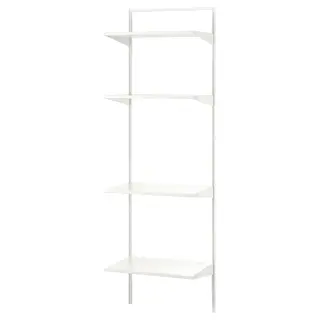 BOAXEL shelving unit, white, 62x40x201 cm