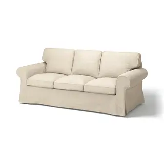 EKTORP cover for 3-seat sofa, Kilanda light beige