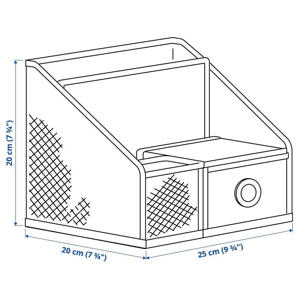 Illustration with measurements for the product: DRÖNJÖNS.