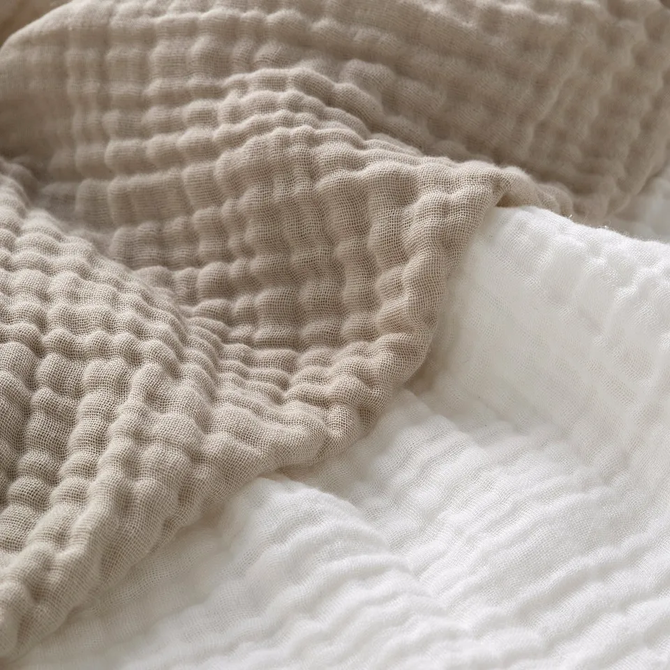 LEN Fitted sheet for cot, white beige/muslin, 60x120 cm