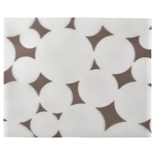 VÅRKLYNNE place mat, patterned black/white, 36x29 cm