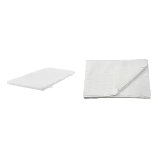 LUDDROS/ÅNNFJÄLLET set: coir mattress + mattress protector