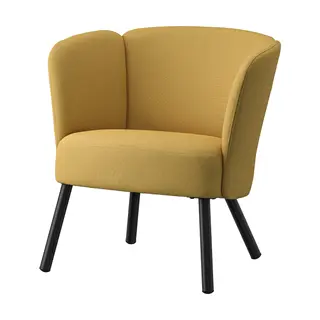 HERRÅKRA armchair, Diseröd dark yellow, Width 71 x Depth 66 x Height 73 cm