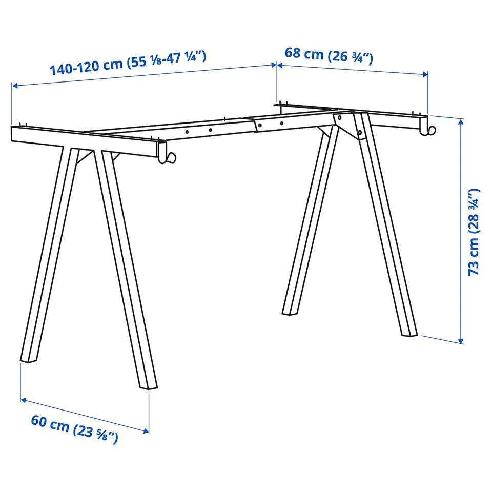 part: TROTTEN underframe for table top