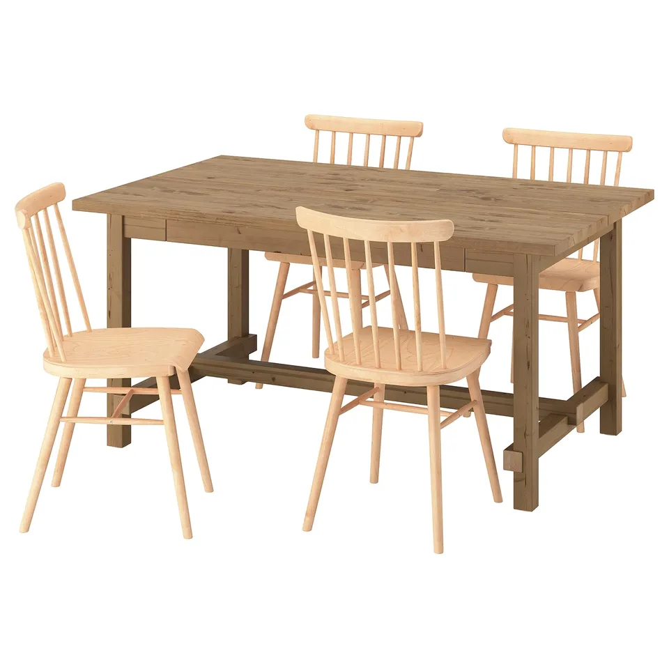 part: NORDVIKEN / HÖGVED table and 4 chairs