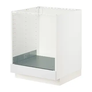 METOD / MAXIMERA base cabinet for oven, white/Stensund white, Width 60.0 x Depth 61.8 cm