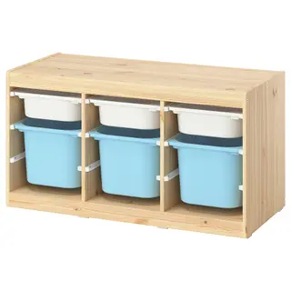 TROFAST set: frame + storage box x3 + storage box x3