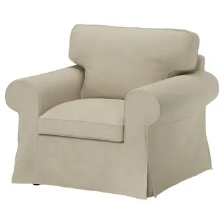 EKTORP armchair, Hemmesta light beige, Width 104 x Depth 88 x Height 88 cm