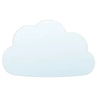 HOLMÖARNA mirror, cloud-shaped, 30x18 cm