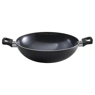 FRUKTKAKA kadai wok, non-stick coating grey, 24 cm