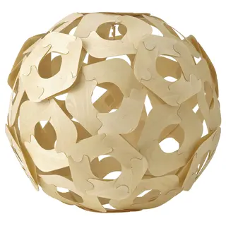 ÖDLEBLAD pendant lamp shade, birch veneer, 48 cm