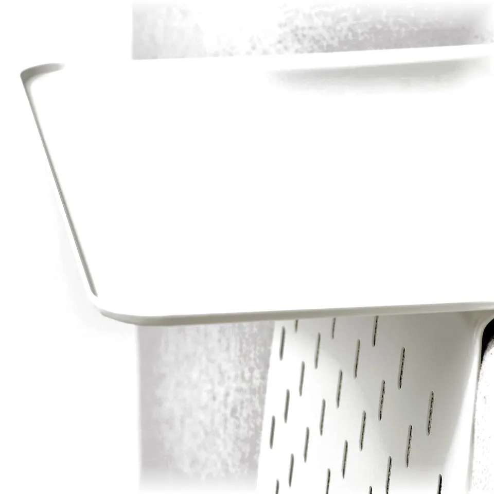 KRAMPHULT Armrest tray, white/metal