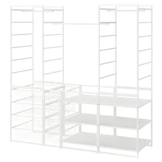 JONAXEL wardrobe combination, white, 173x51x173 cm