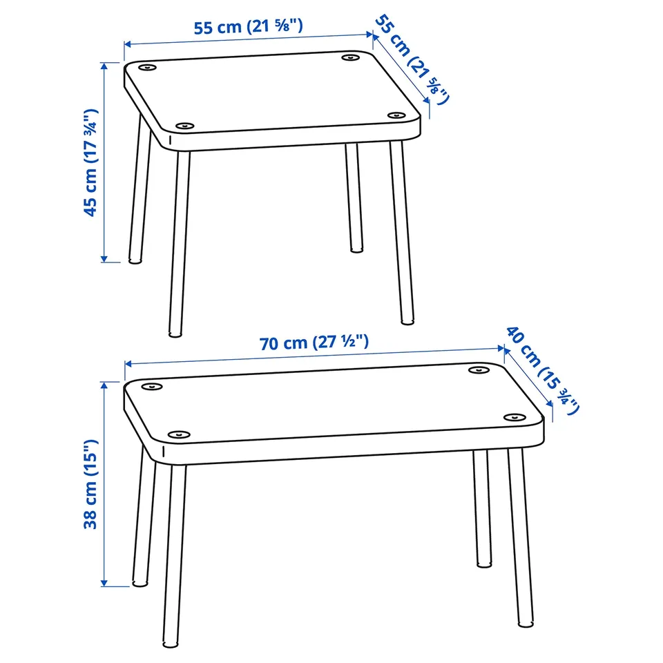 Illustration with measurements for the product: SONHULT.