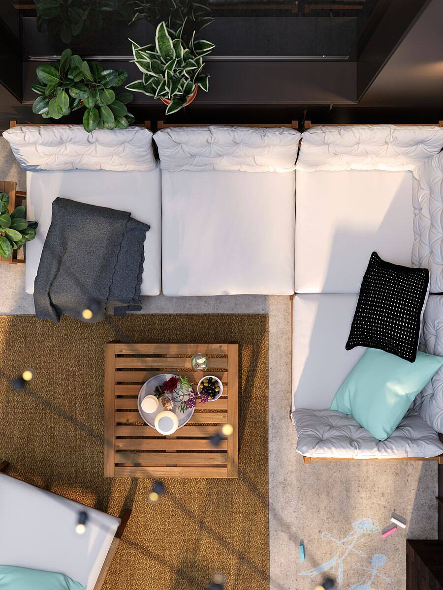 part: KUDDARNA seat cushion, outdoor