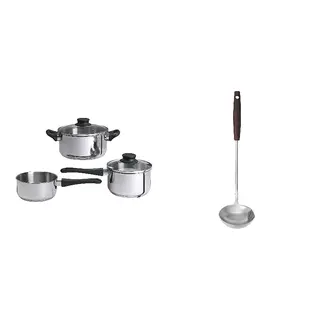 pot + ladle set: 5-piece cookware set + ladle with separator