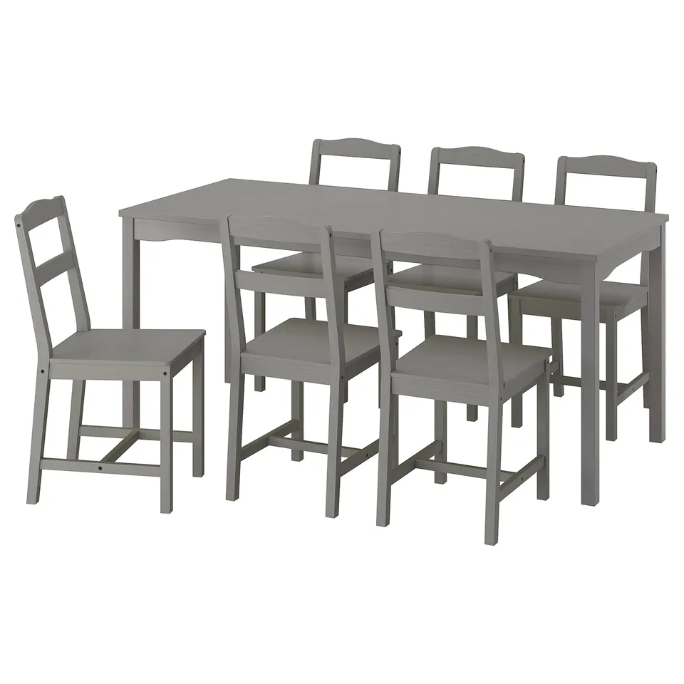 part: HAUGA / HAUGA table and 6 chairs