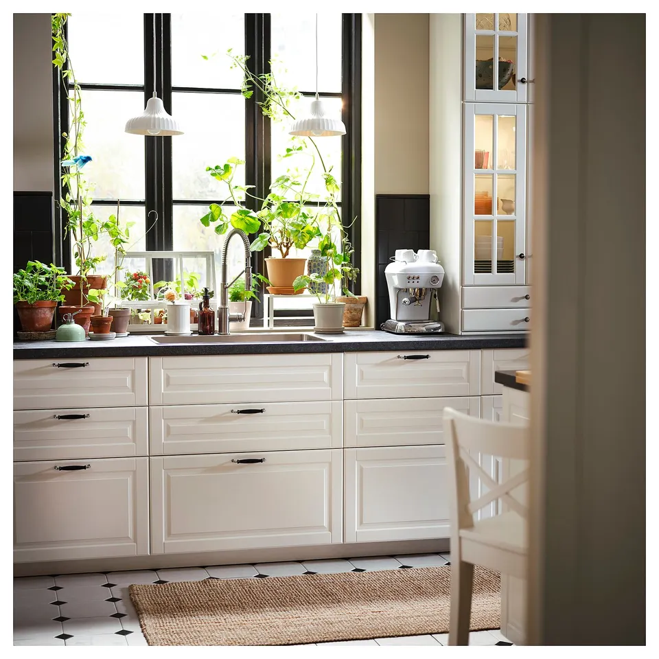 SÄLJAN Worktop, dark grey stone effect/laminate, 246x3.8 cm