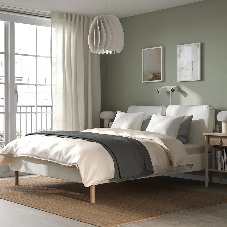 part: SAGESUND upholstered bed frame